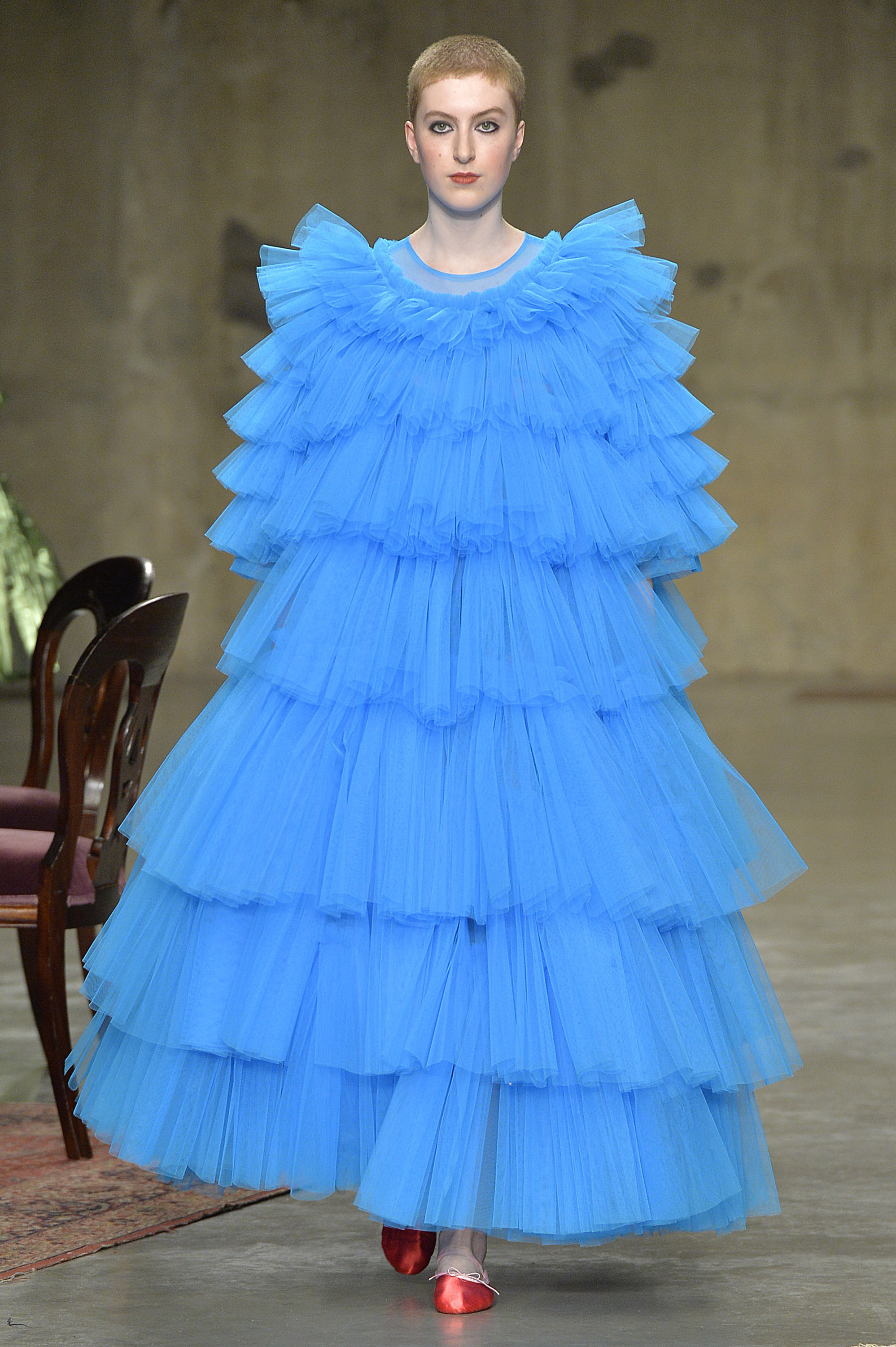 Molly Goddard - Runway RTW - Fall 2017 - London Fashion Week