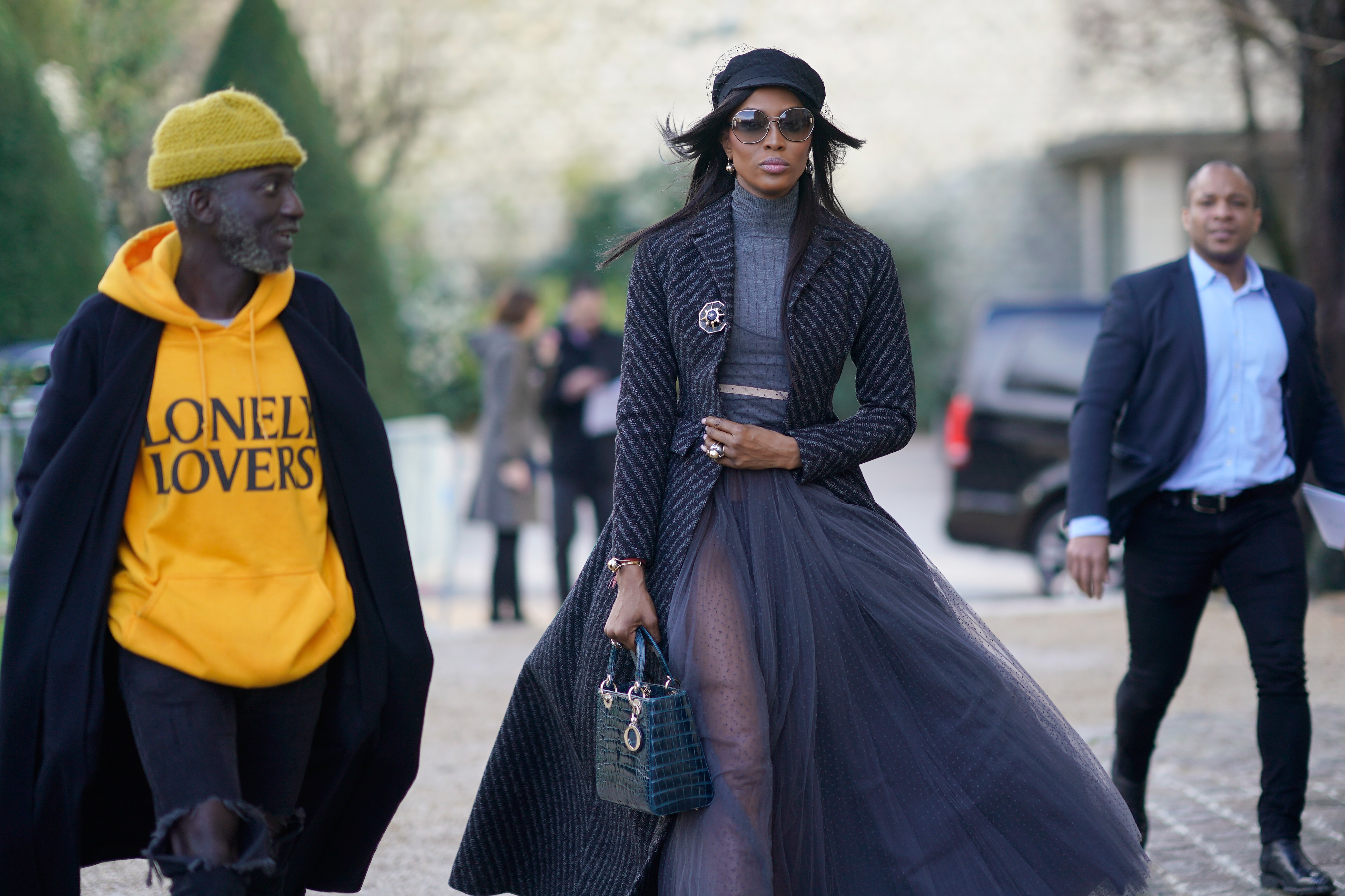JENKE AHMED TAILLY (L) AND NAOMI CAMPBELL (R)