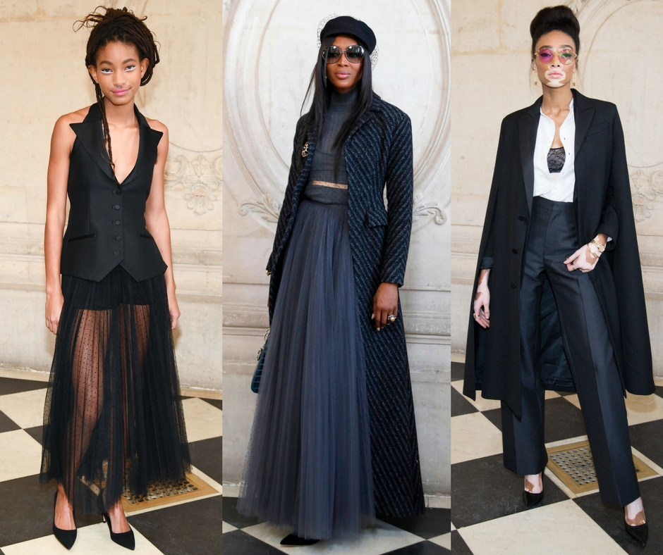 Black Celebs at Christian Dior Show