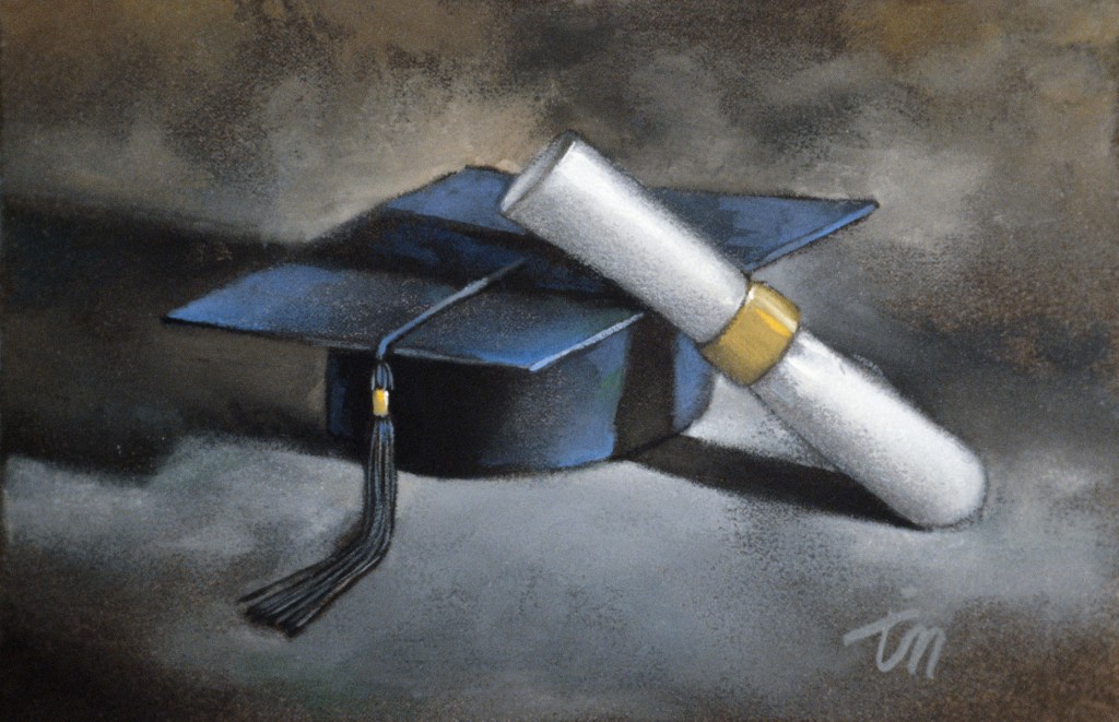 GRADUATION CAP AND DIPLOMA