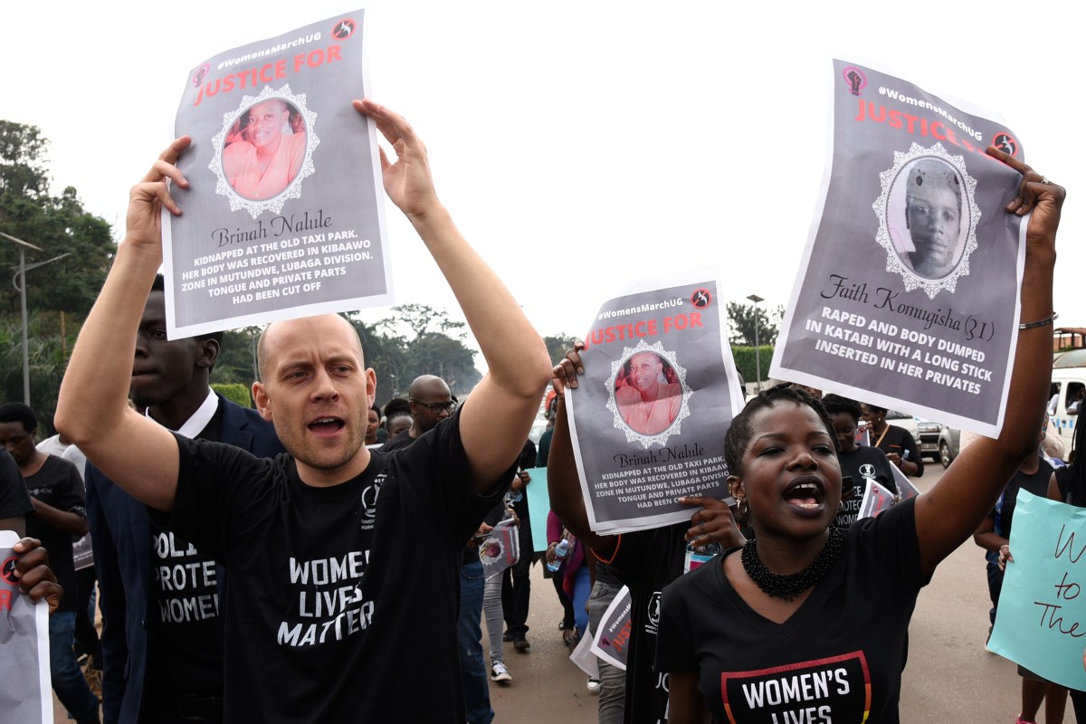 UGANDA-PROTEST-WOMEN
