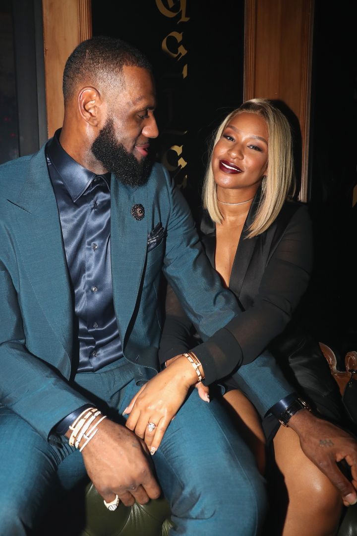 LeBron James and Savannah Brinson