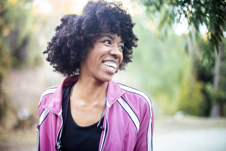 Candid Portrait of a Young Black Woman
