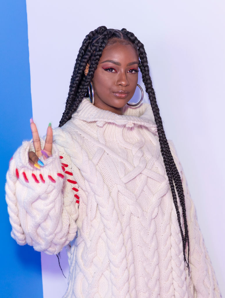 Justine Skye attends Mickey: The True Original Exhibition...