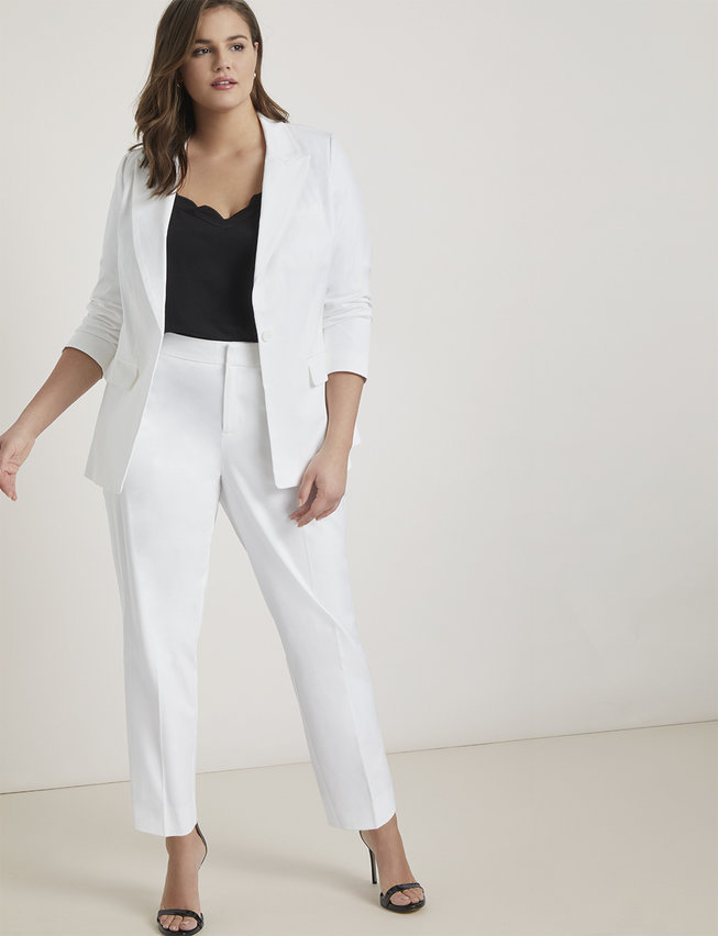 ELOQUII Plus Size White Suit