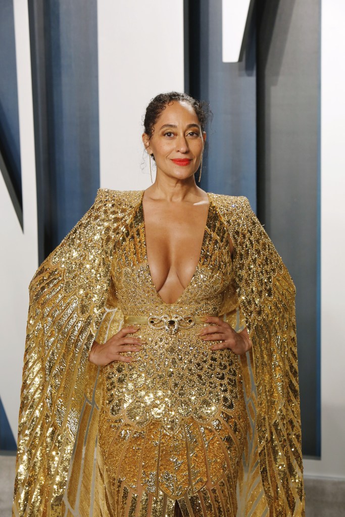 Tracee Ellis Ross attends the 2020 Vanity Fair Oscar Party Celebrating the 92nd Annual Academy Award...