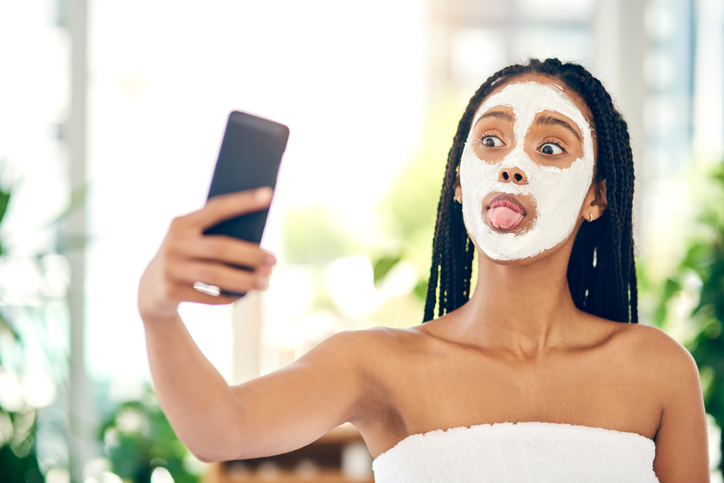 Guess who got a facial!