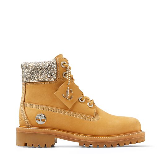 JIMMY CHOO X TIMBERLAND BOOTS, $1,295.00