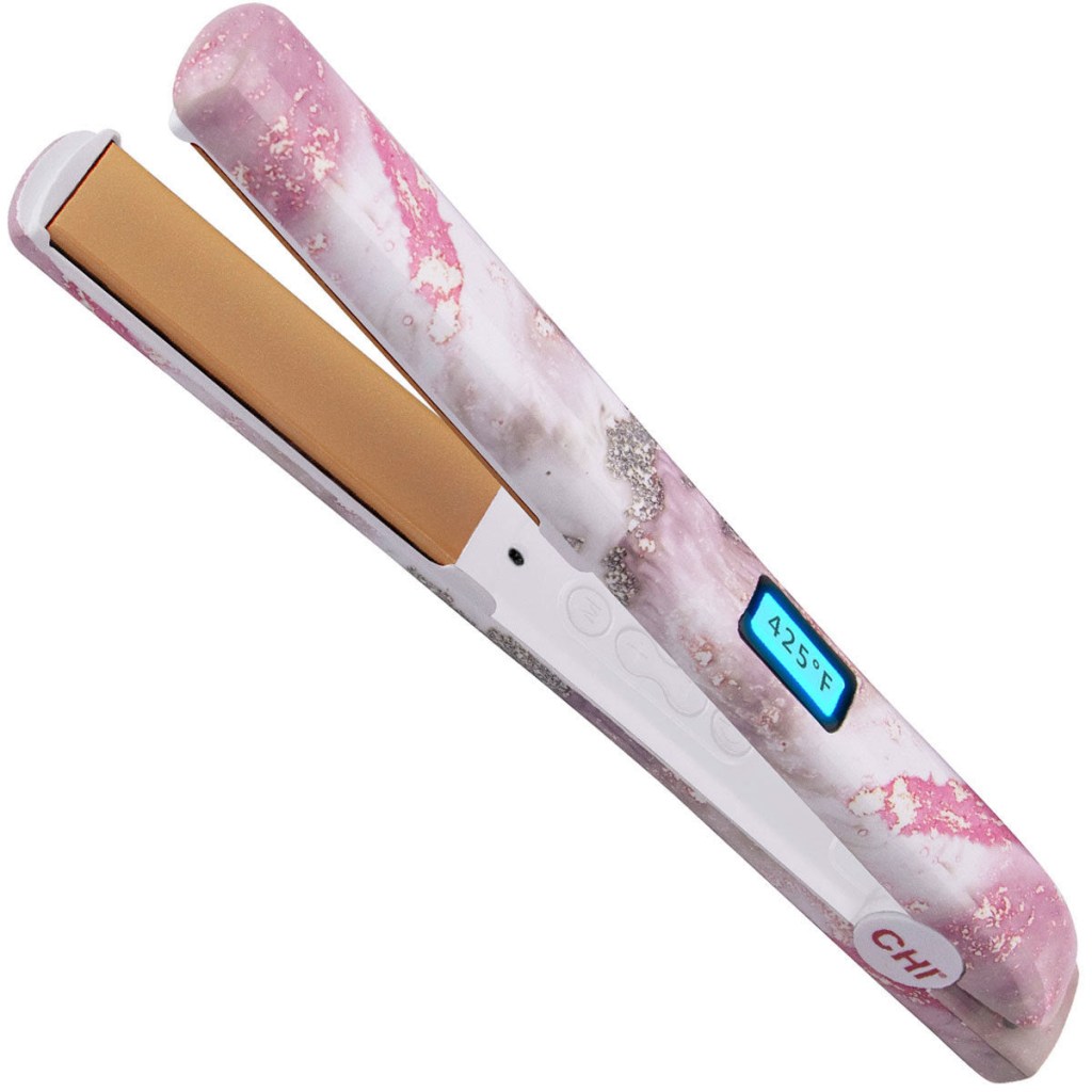 CHI Original Digital 1″ Ceramic Hairstyling Iron – Rise & Rosette with Thermal Pouch