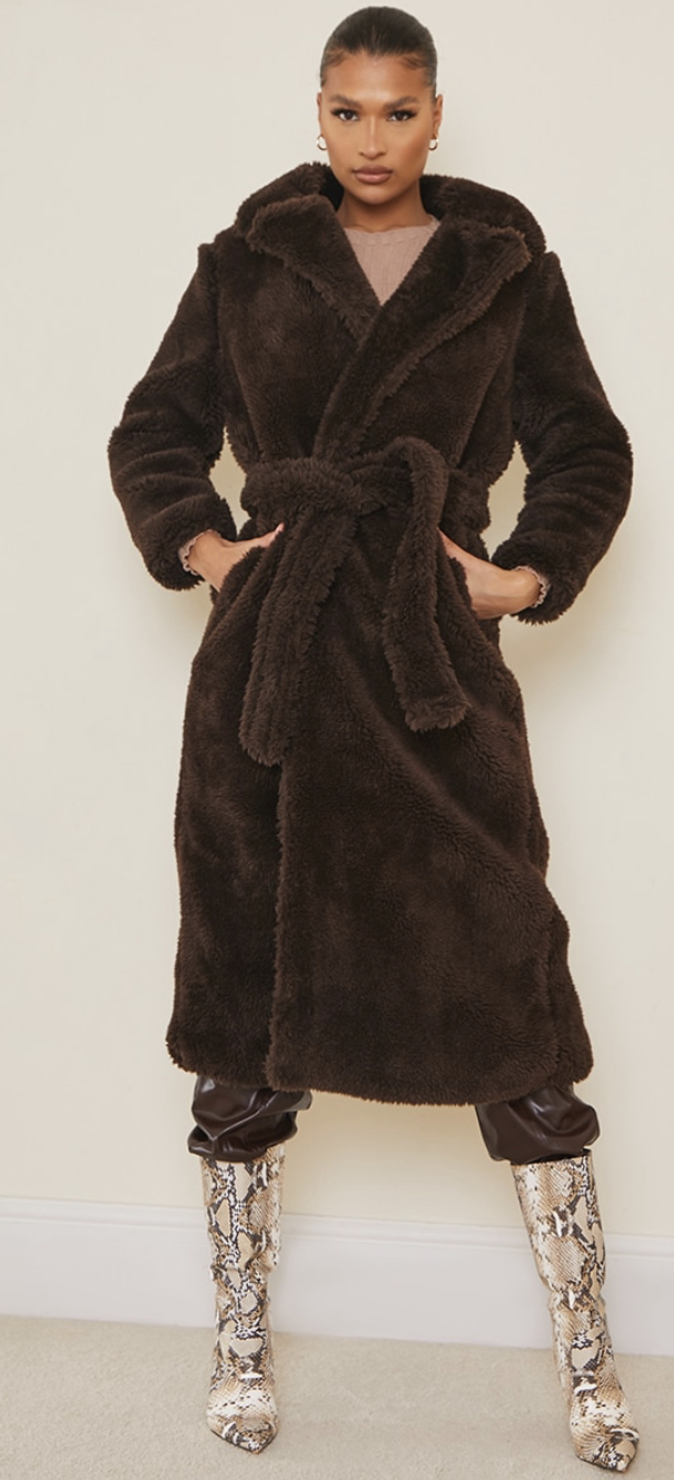 PLT faux fur coat