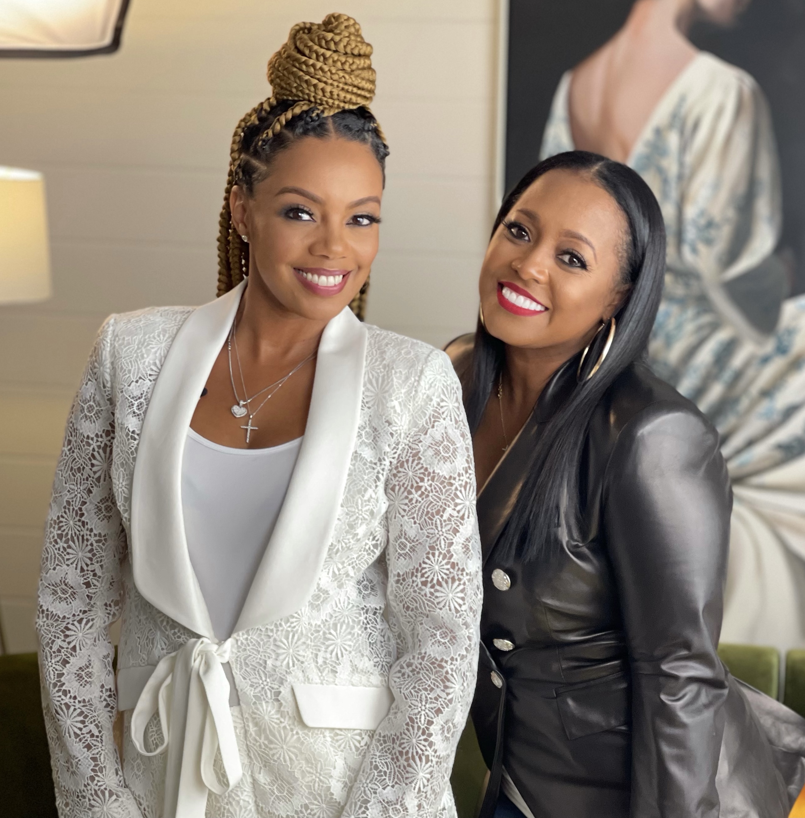 Monique Rodriguez, founder and CEO of Mielle Organics with Keshia Knight Pulliam