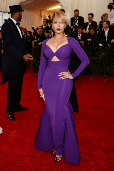 LaLa Anthony at the "Charles James: Beyond Fashion" Costume Institute Gala, 2014