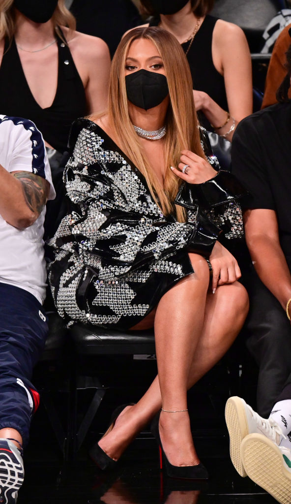 Celebrities Attend Brooklyn Nets v Milwaukee Bucks Game