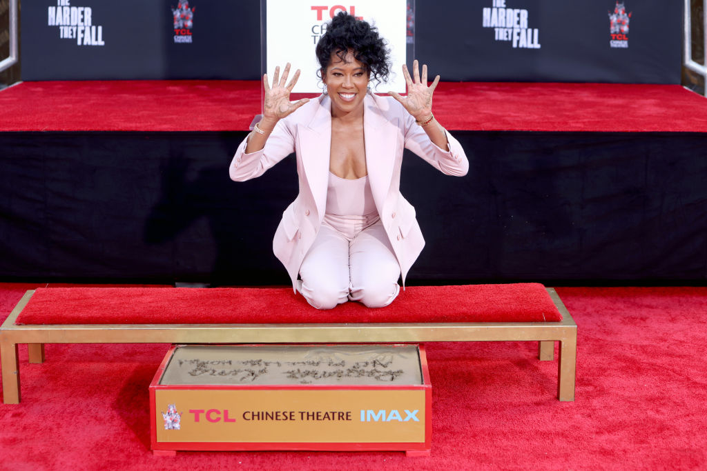 Regina King Hand And Footprint Ceremony