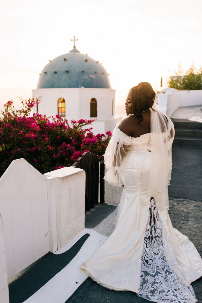 Raven Goodwin Wiley Battle Wedding Greece