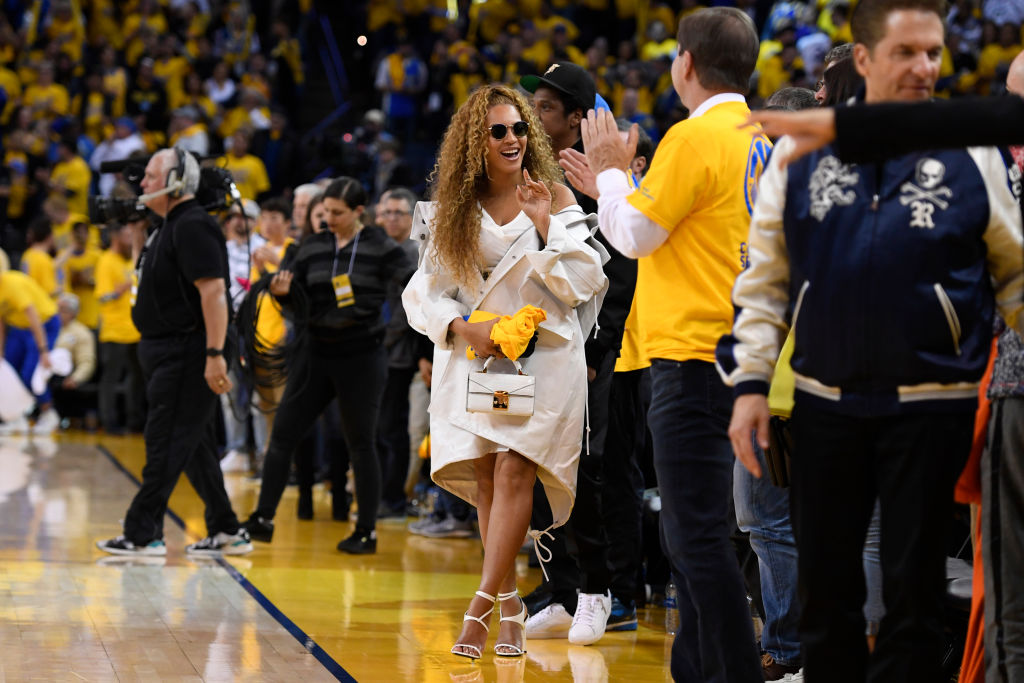 Beyonce and Jay-Z at Golden State Warriors NBA Playoffs