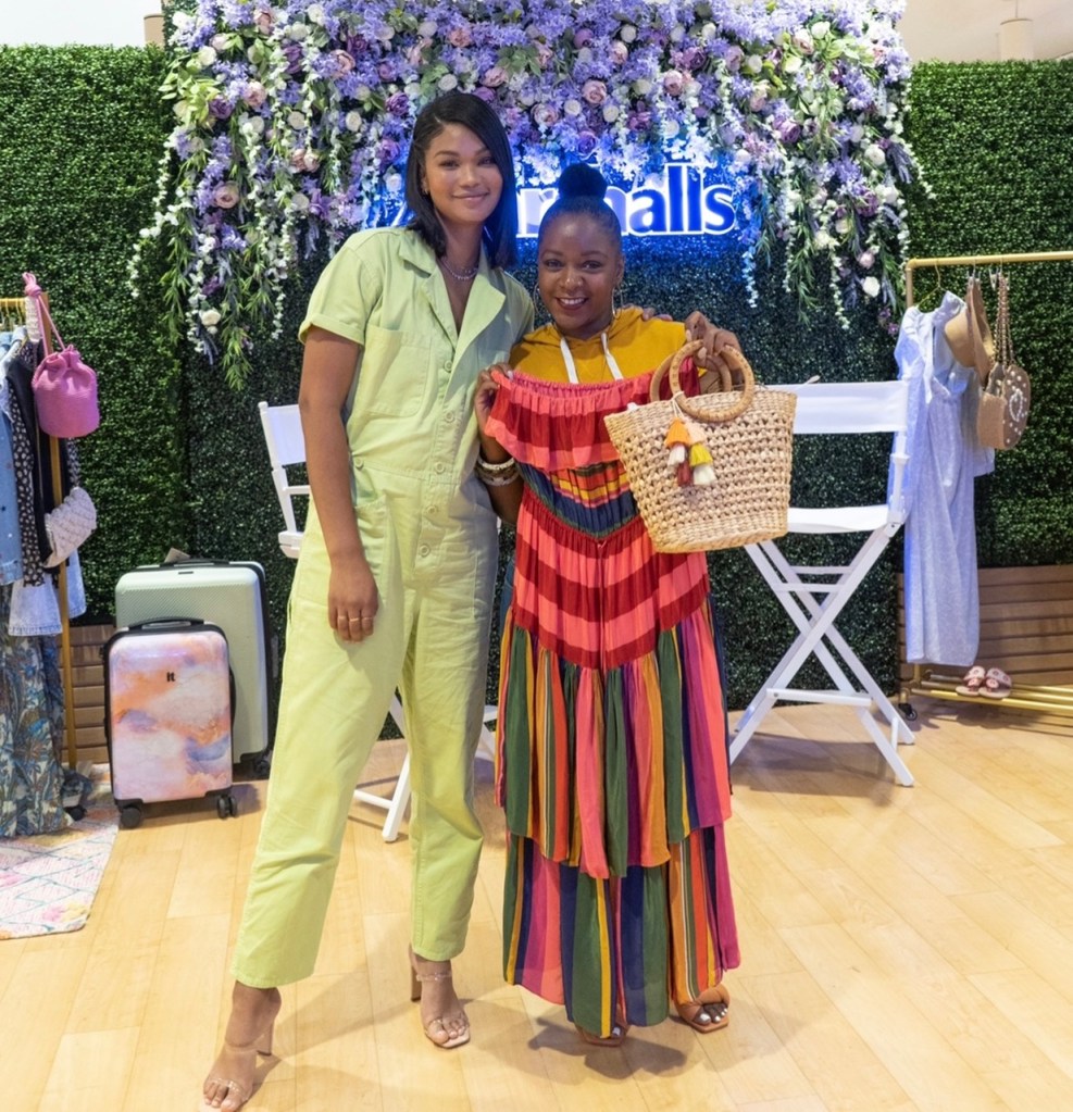 Chanel Iman and Marsha B at Marshalls