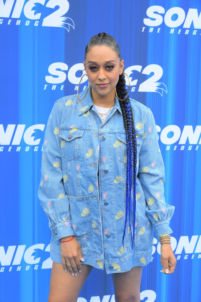 Tia Mowry at the 'Sonic the Hedgehog 2' Family Day at Paramount Pictures Studios Lot