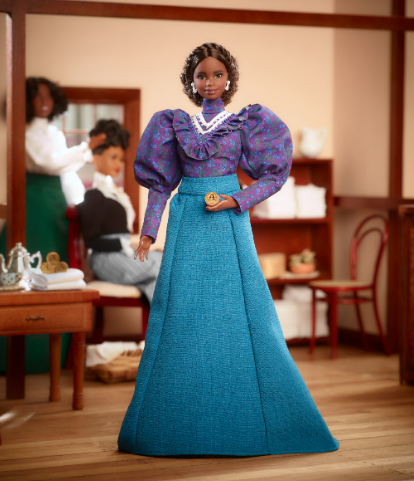 Madam C.J. Walker Is Honored With an Inspiring Women Barbie doll.