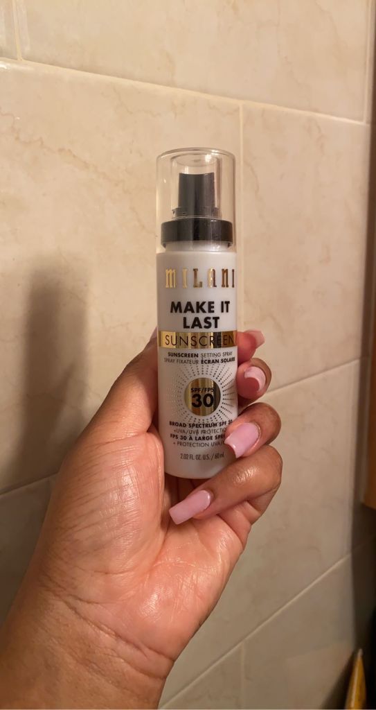 Milani Cosmetics Make It Last Sunscreen Setting Spray