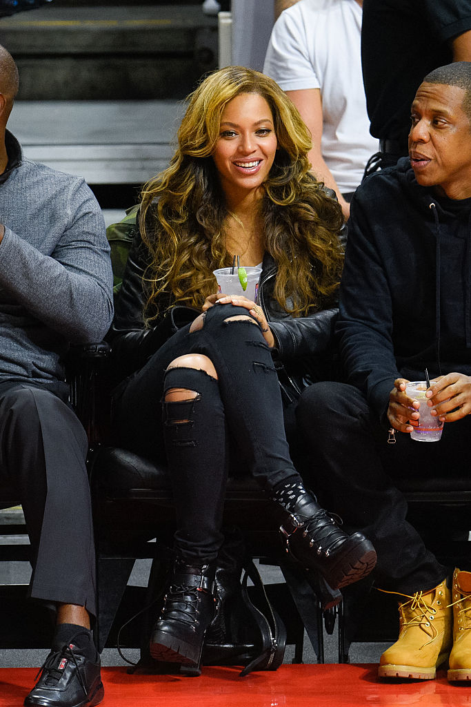 Celebrities At The Los Angeles Clippers Game