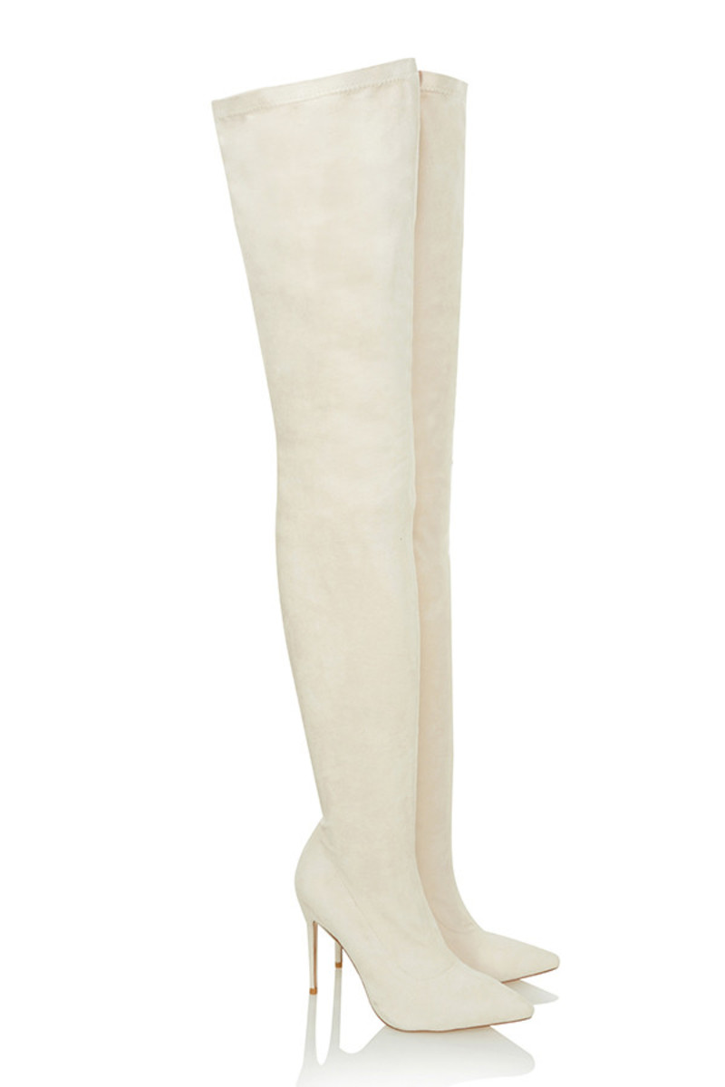 Suede sock boot for fall