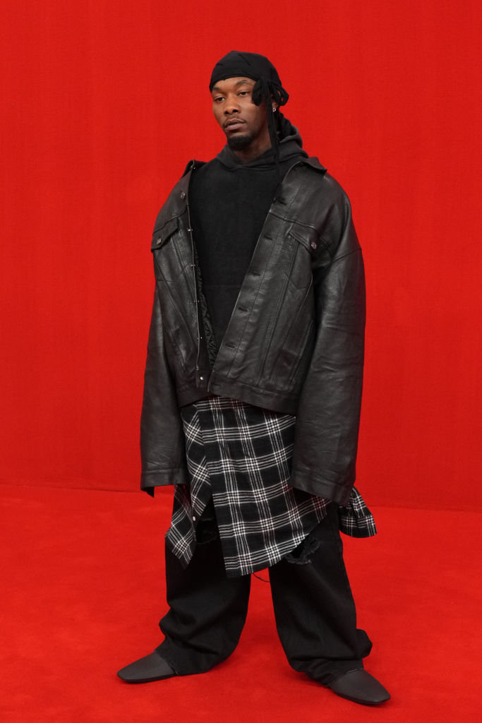 offset balenciaga runway show