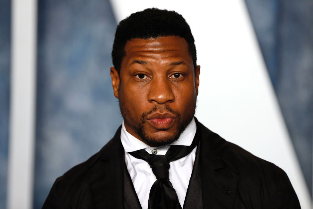 Jonathan Majors at the 2023 Vanity Fair Oscar After Party Arrivals