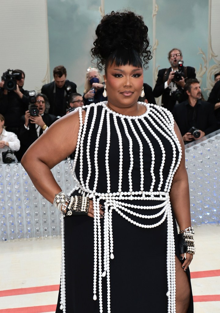 Get The Look: Lizzo's 2023 Met Gala Updo and Spikey Bangs