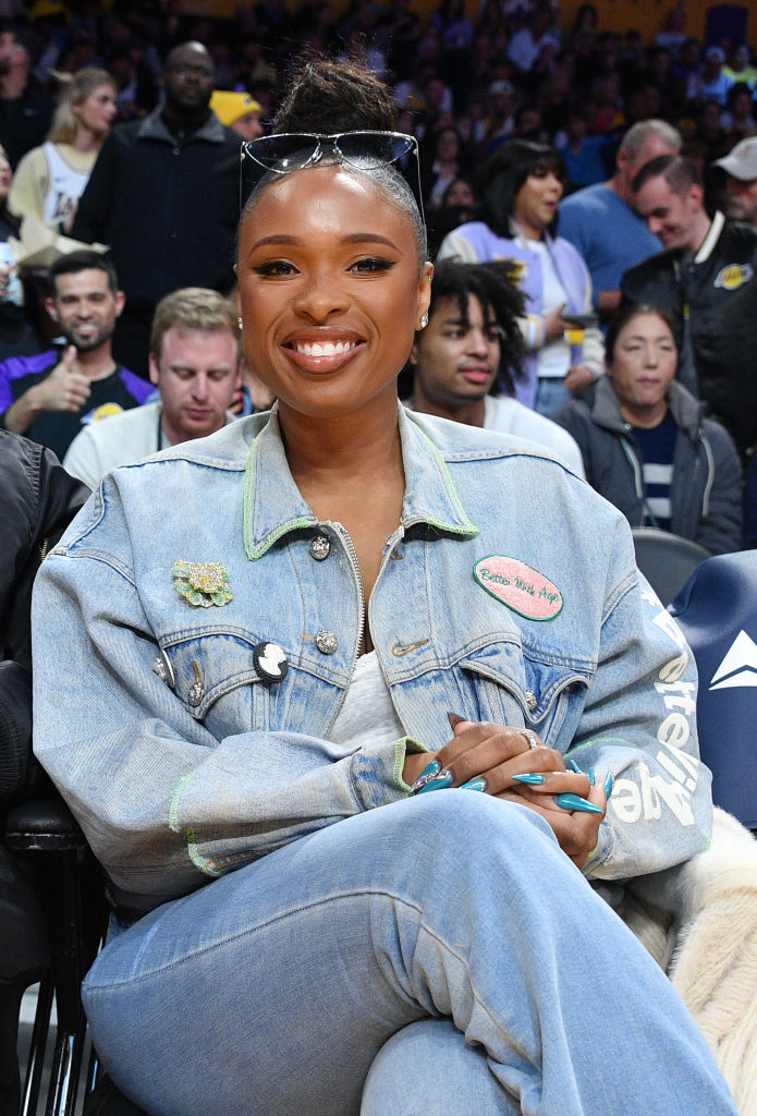 Celebrities At The Los Angeles Lakers Game