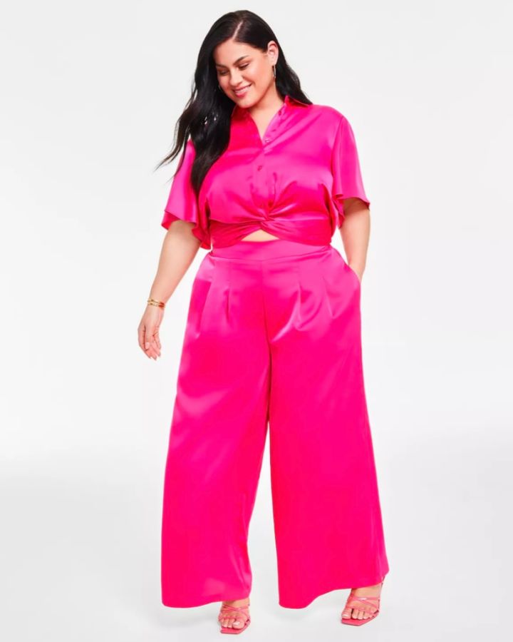 Satin Wide Leg Pants