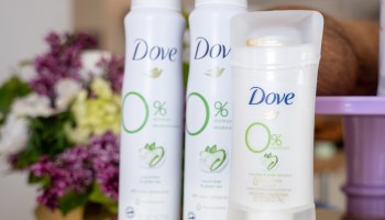 Dove 0% aluminum-free deodorant