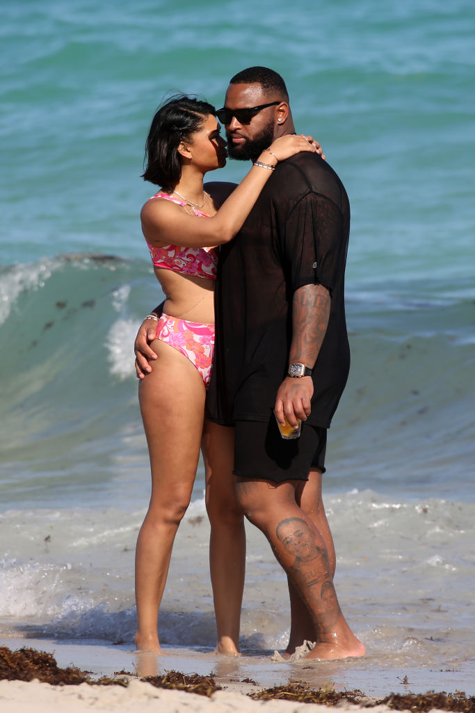 Chanel Iman and Davon Godchaux