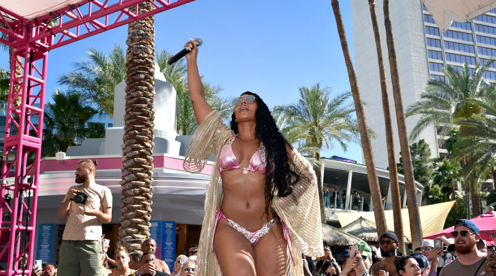 Ashanti Performs At The Flamingo Go Pool In Las Vegas