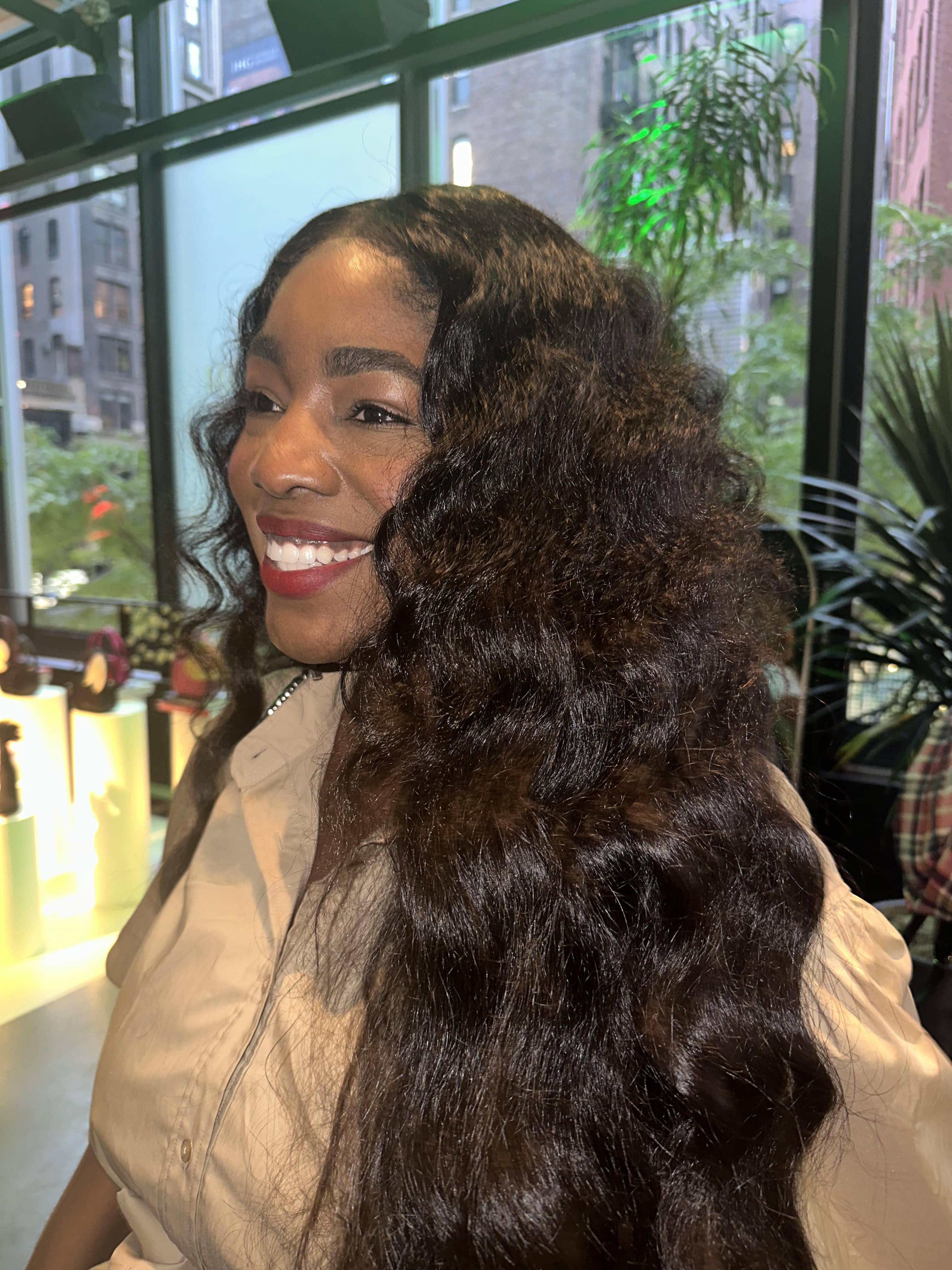 Attendee at ESSENCE Fashion House 2023