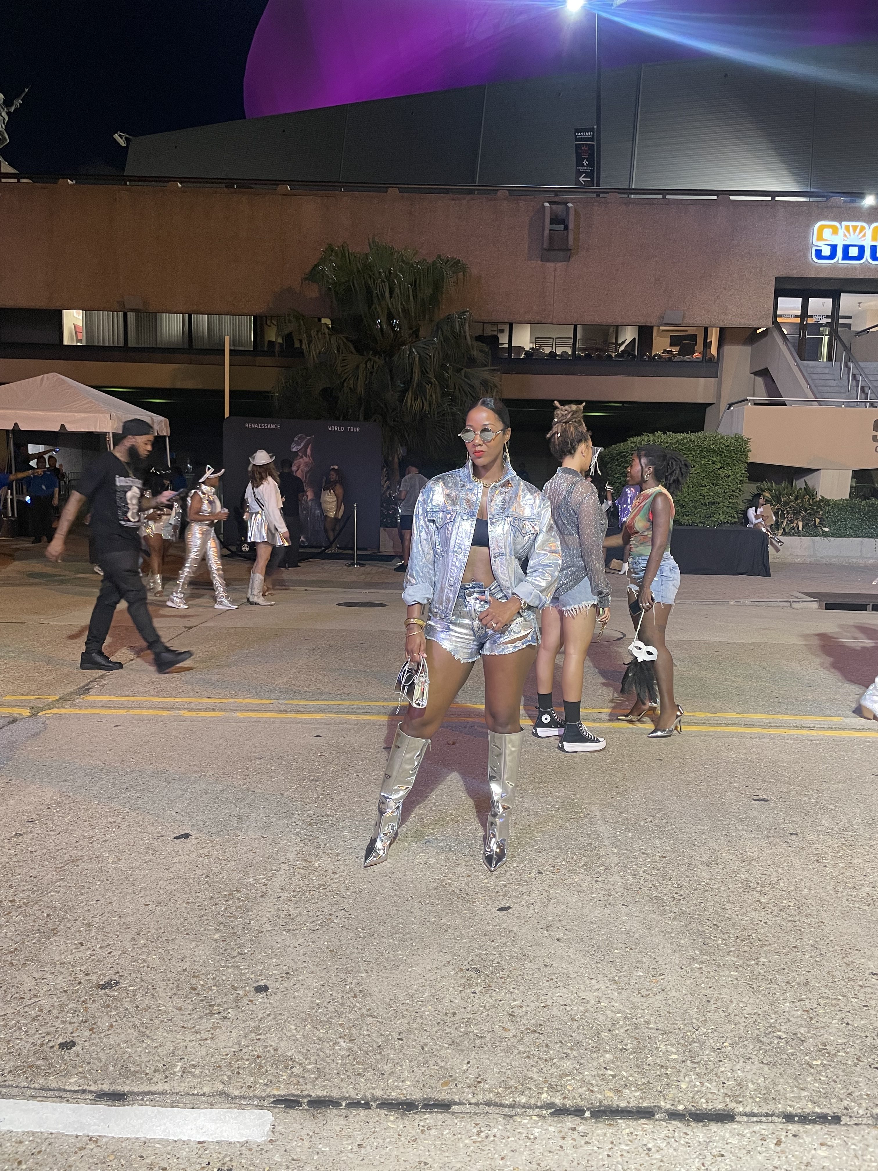 My Last-Minute Custom Metallic Denim Renaissance World Tour Look Cost Under $150