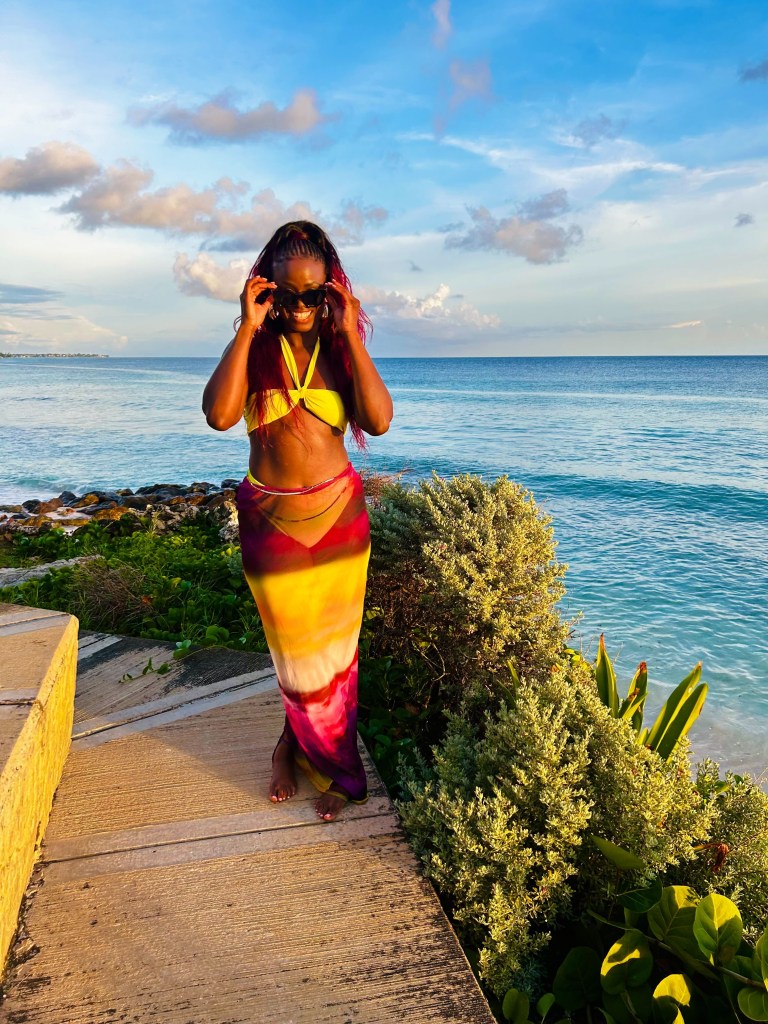 Keyaira Kelly at the Barbados food and rum festival