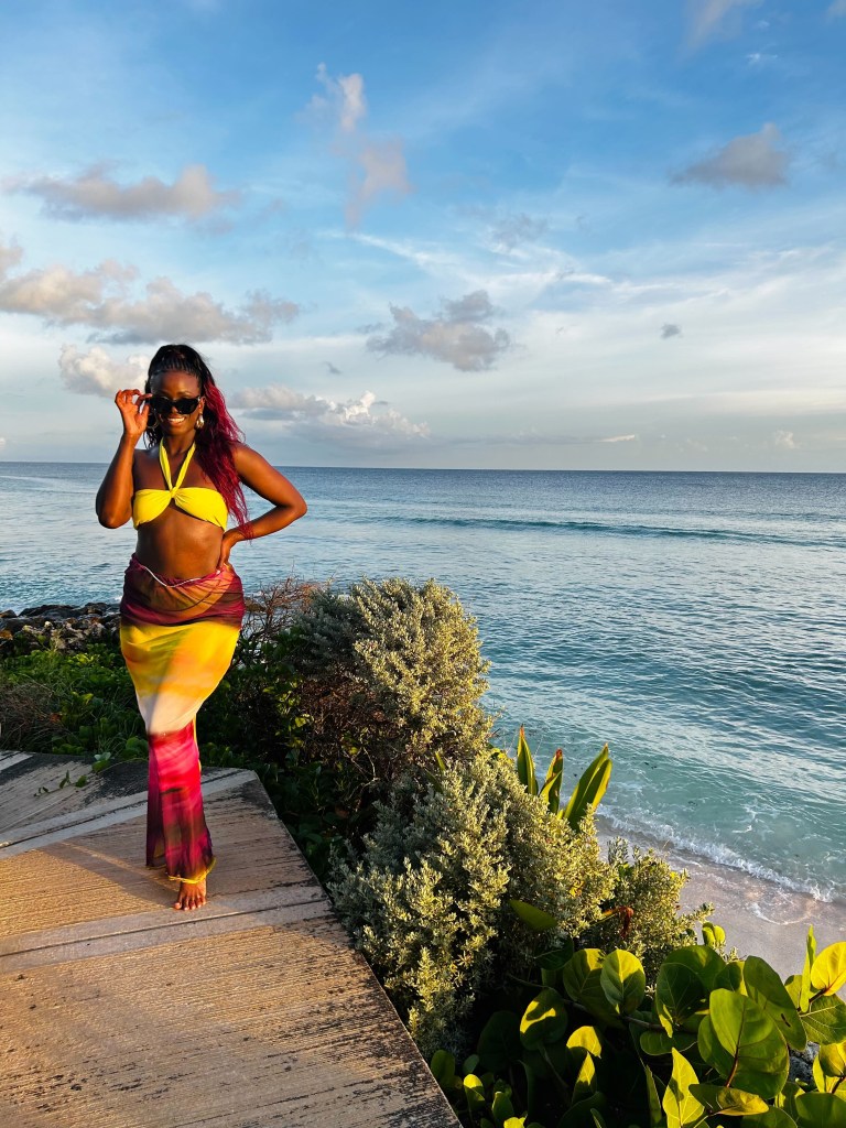 Keyaira Kelly at the Barbados food and rum festival