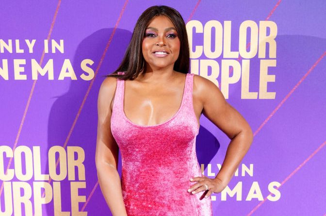 Taraji P. Henson. The Color Purple screening