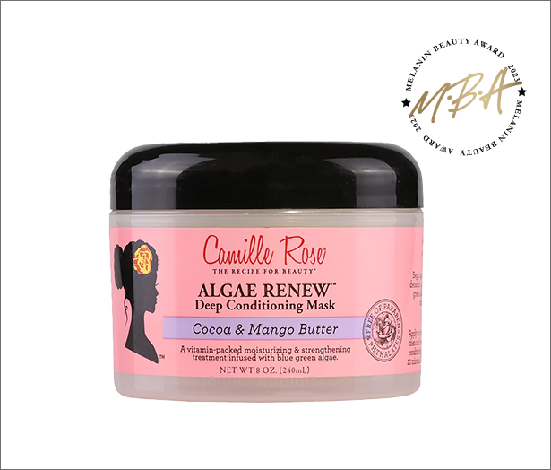 Camille Rose Algae Renew Deep Conditioning Mask. Zoomed in.