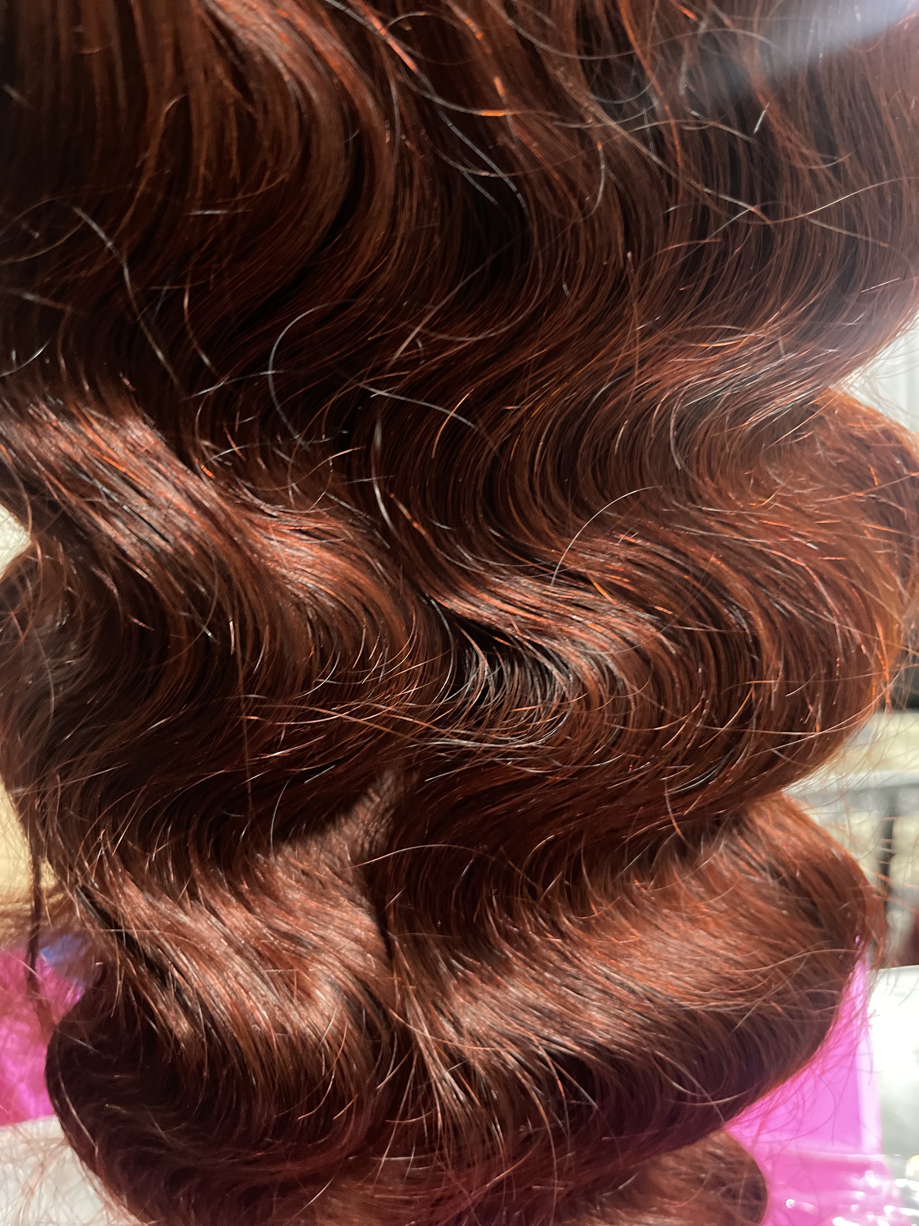 UNice Put On And Go 6X4.5 Pre-Cut Lace Reddish Brown Body Wave Air Wig
