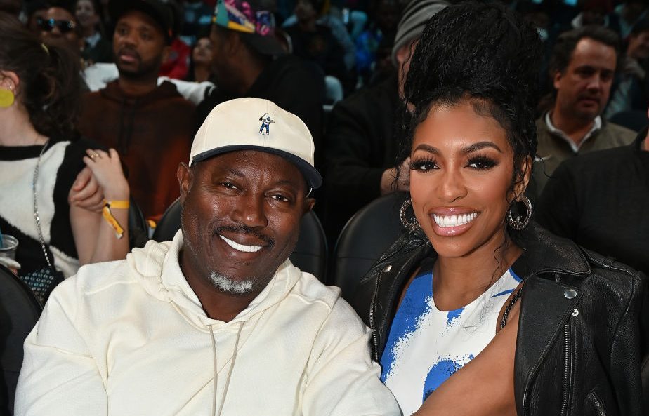 porsha williams, RHOA Celebrities Attend Brooklyn Nets v Atlanta Hawks