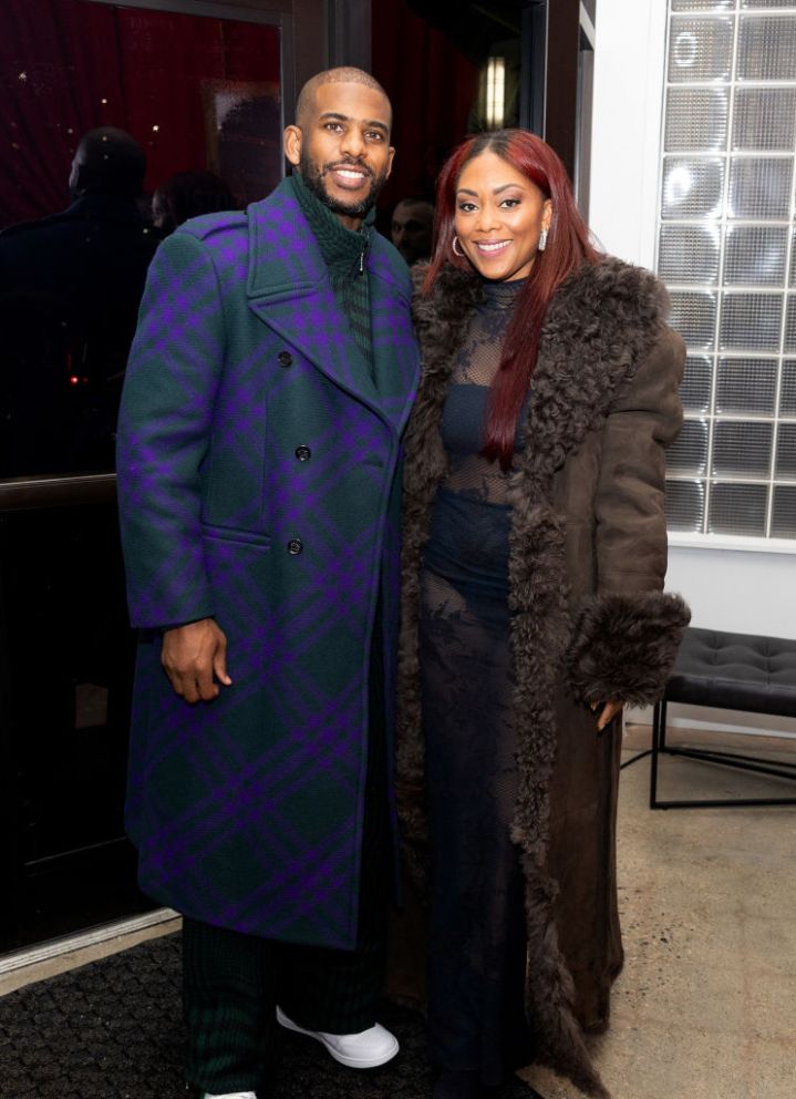 Chris Paul and Jada Paul give us statement coats.