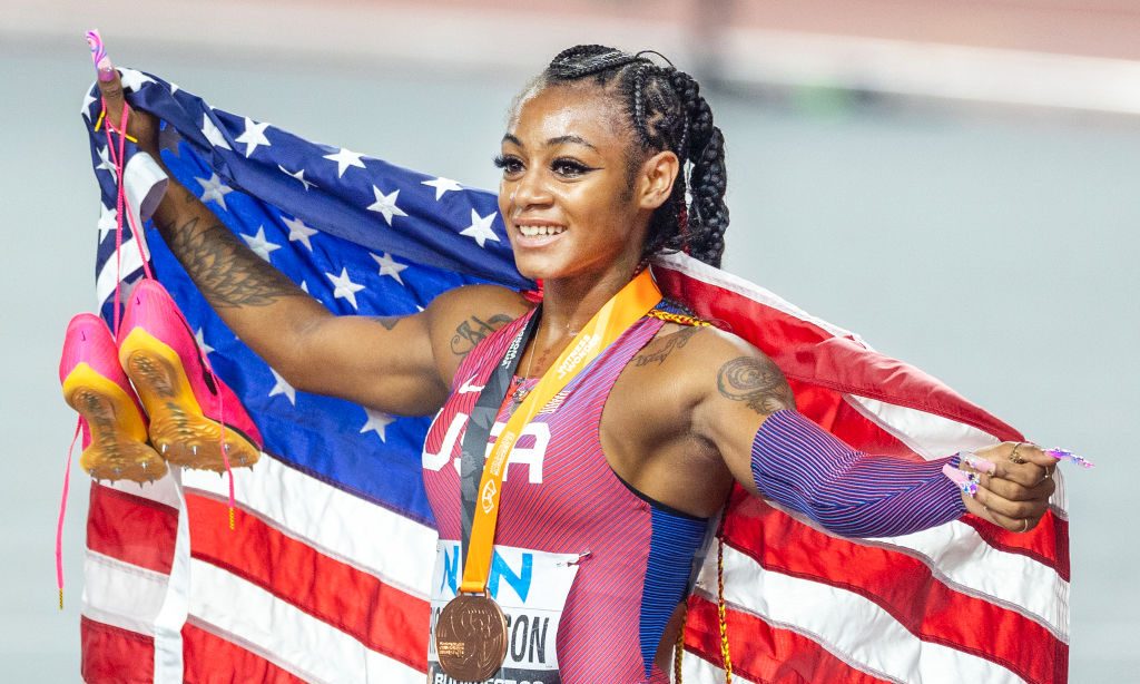 sha'carri richardson World Athletics Championships. Budapest 2023.
