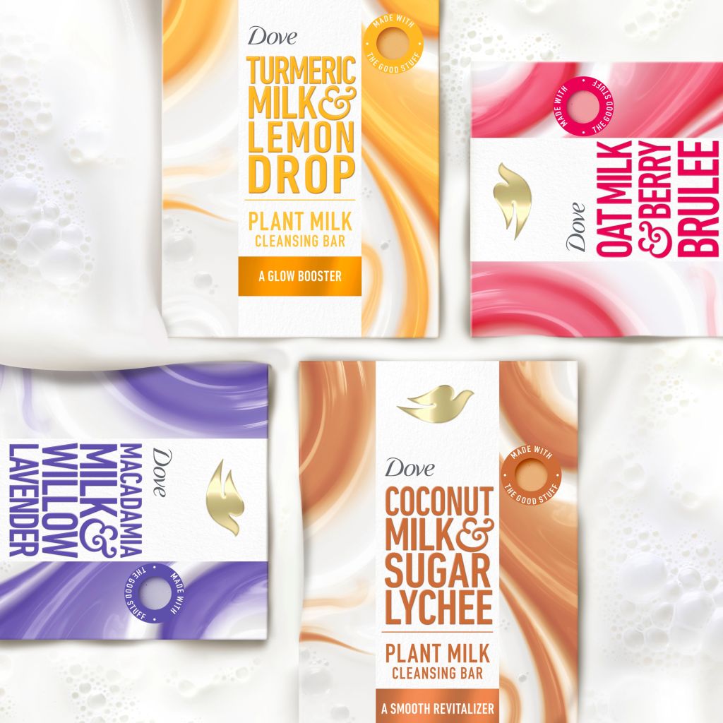 Dove Plant Milk Cleansing Bars