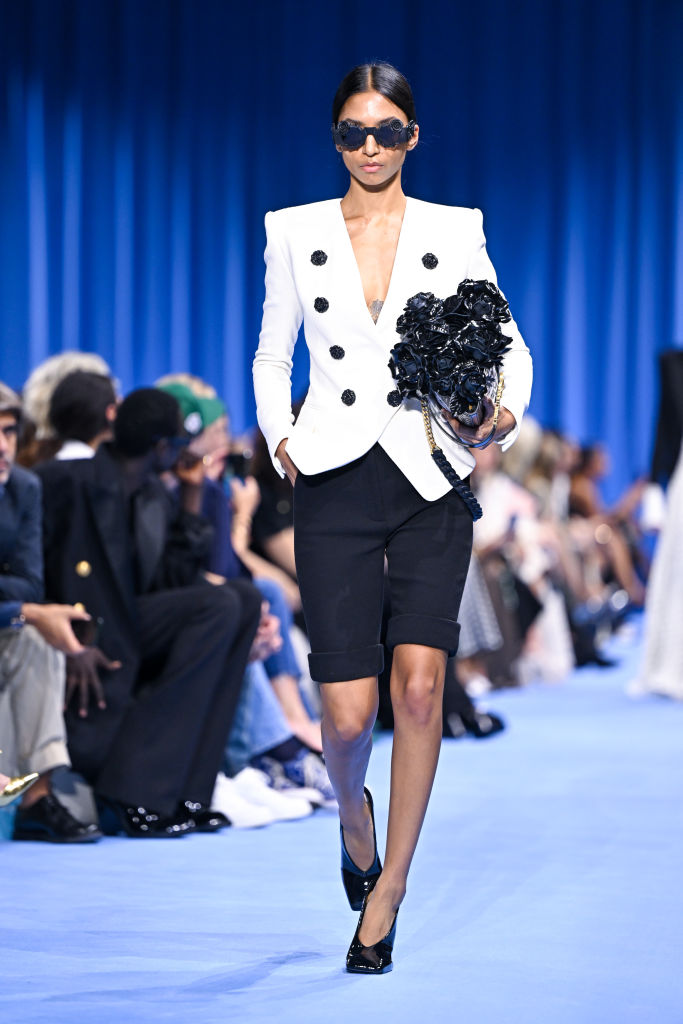 capri look Balmain : Runway - Paris Fashion Week - Womenswear Spring/Summer 2024