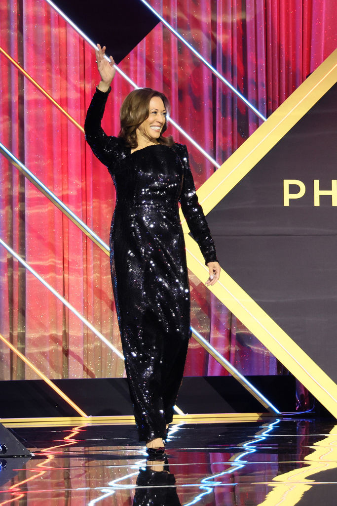 Kamala Harris dress Laquan smith Congressional Black Caucus Foundation's 53rd Annual Legislative Conference - Annual Phoenix Awards Dinner