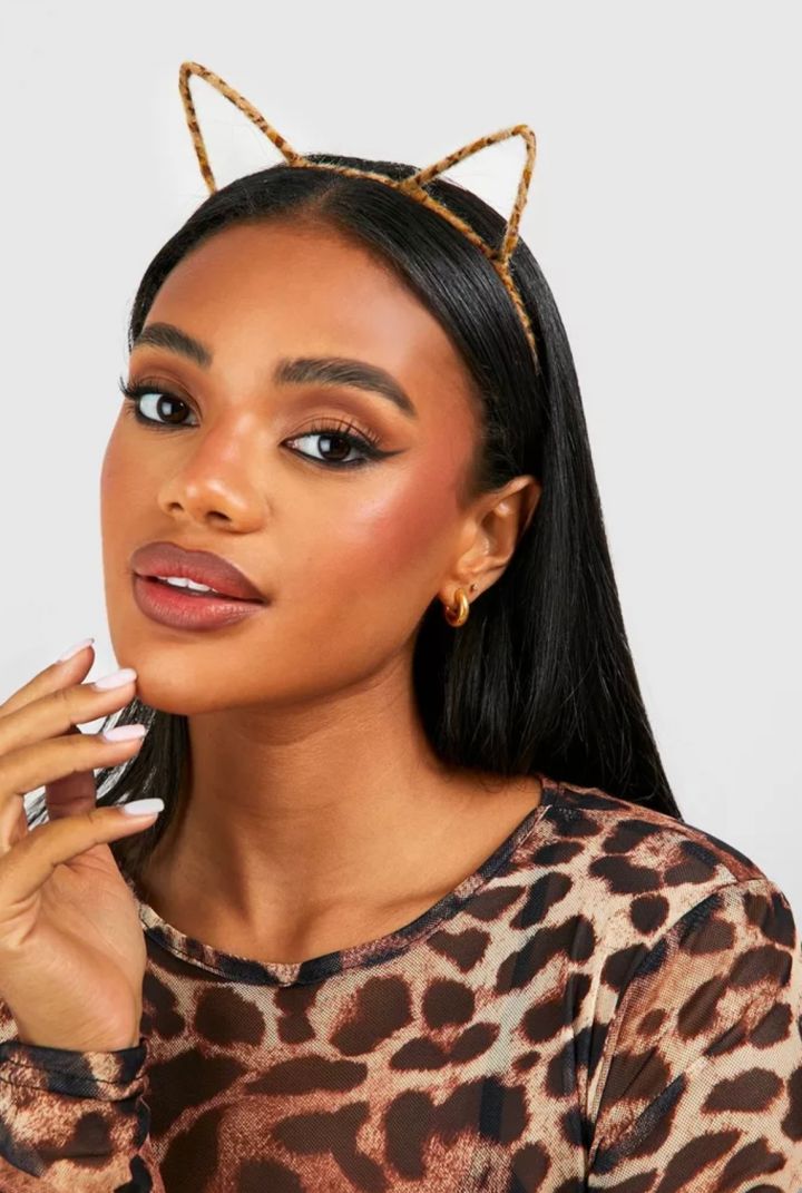 Faux Fur Leopard Cat Ears
