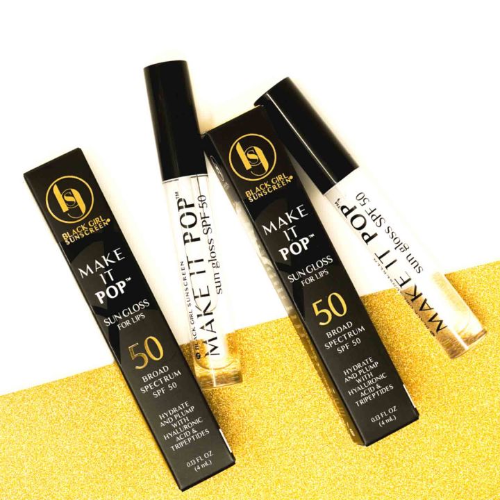 BlackGirlSunscreen Make It Popâ„¢ Sunglossâ„¢ Lip Gloss with SPF