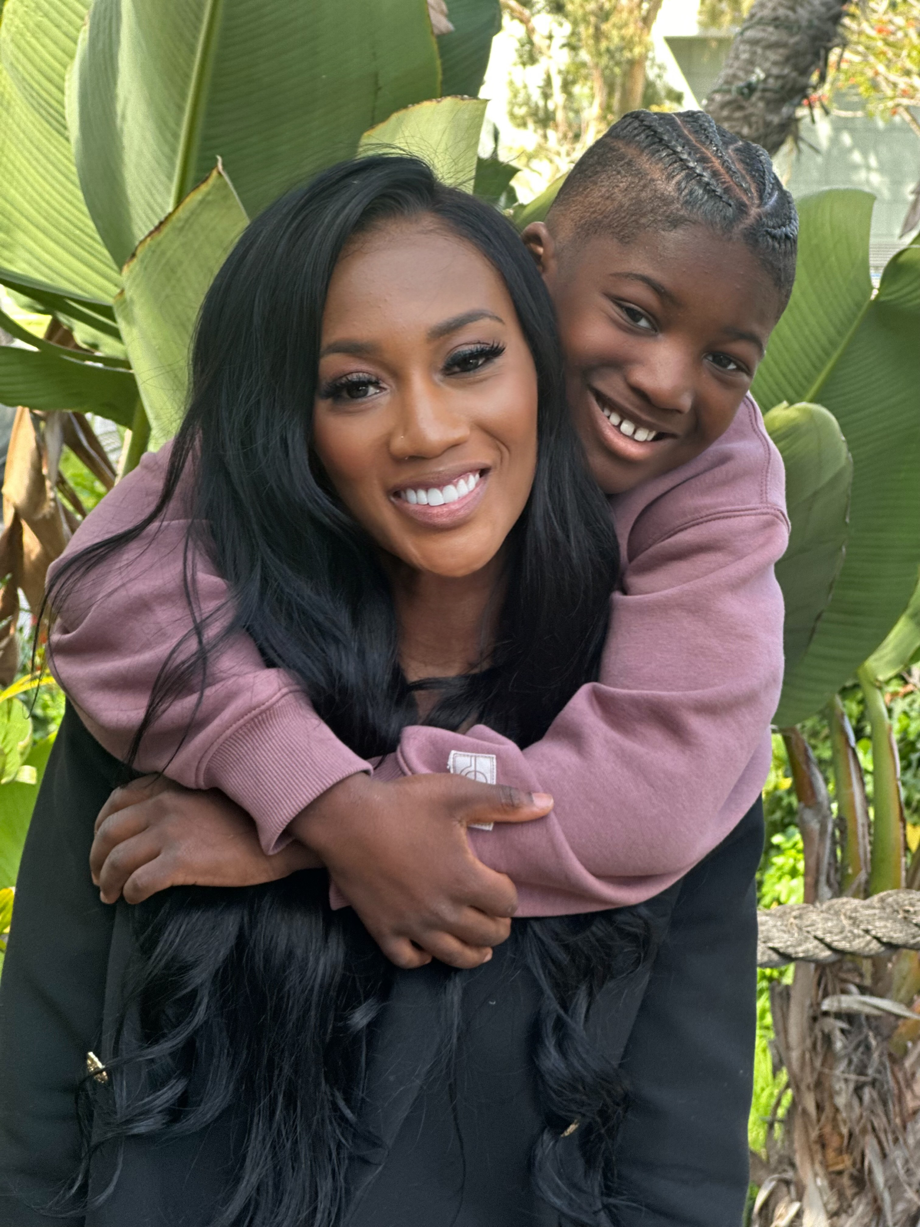 Mimi Jones and her son Landan Brown